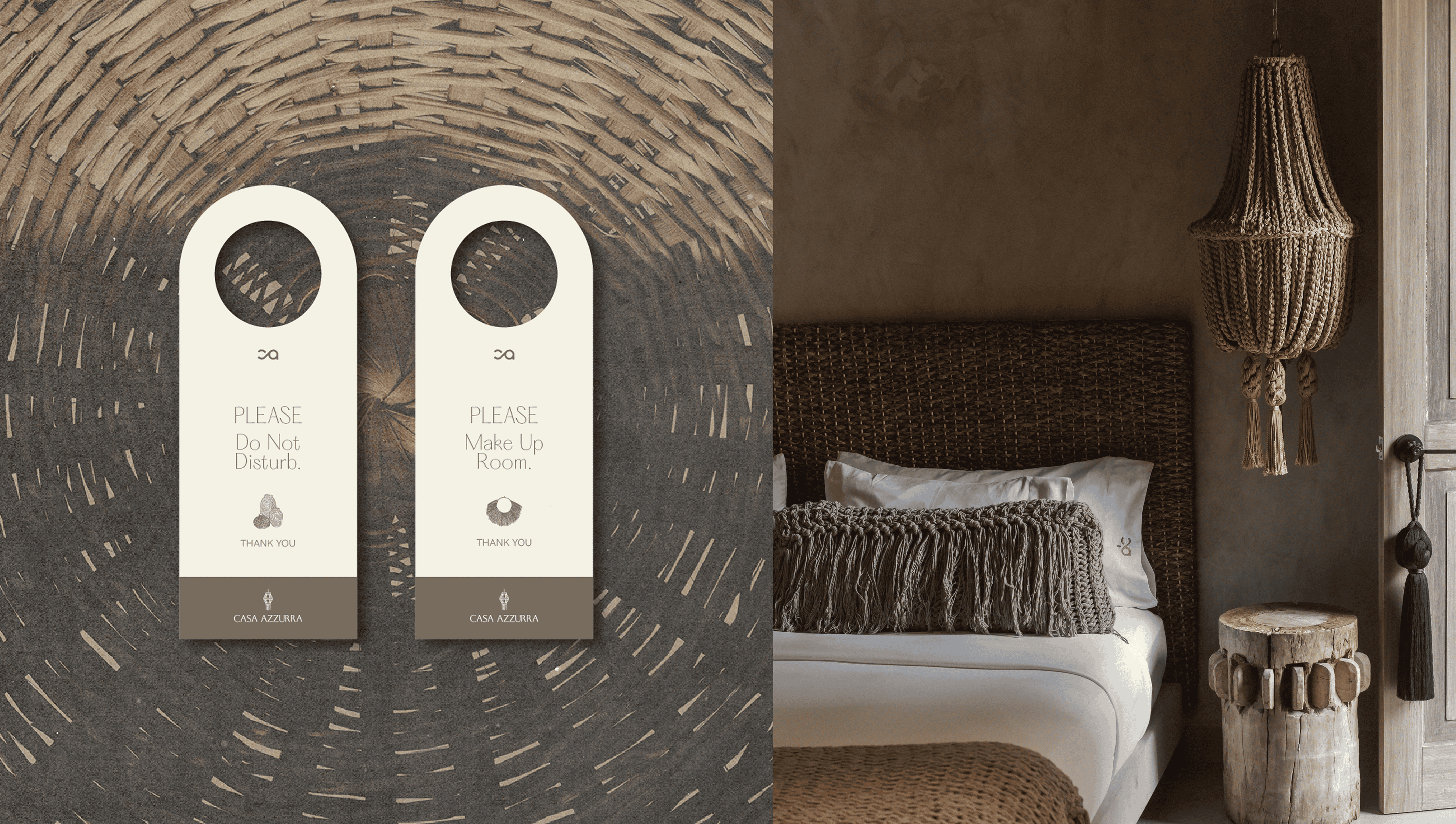 Eco-friendly wooden door hangers with "Please Do Not Disturb" message for hotel or home privacy.