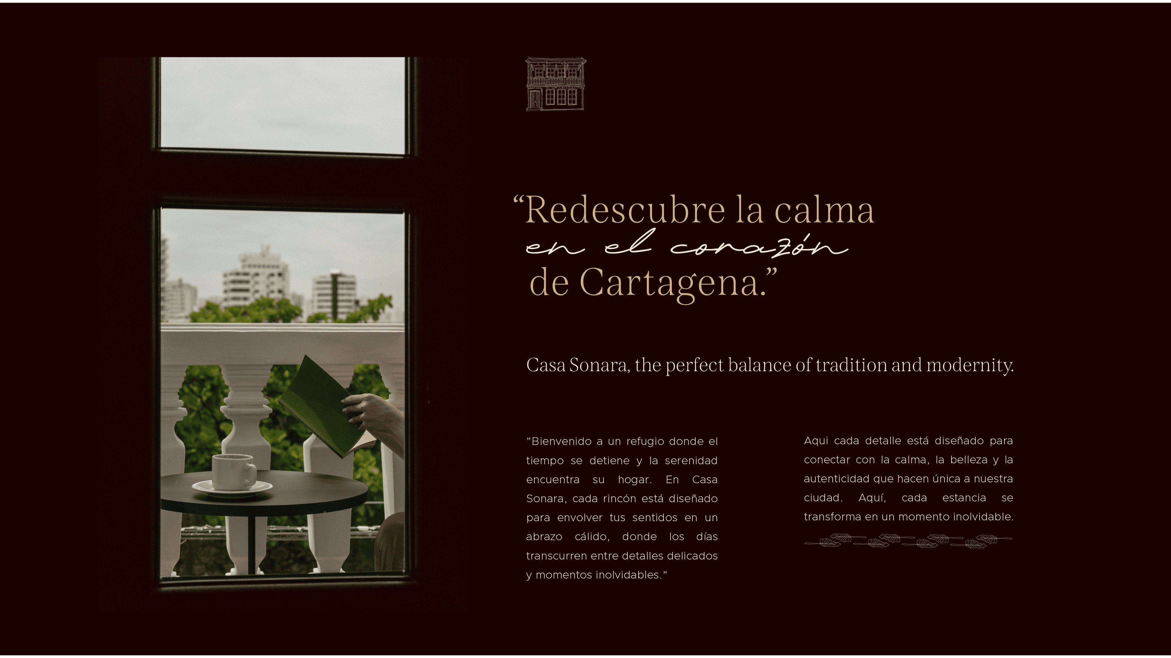 Beautiful view from Casa Sonora showing a person watering plants on the balcony with cityscape in th.