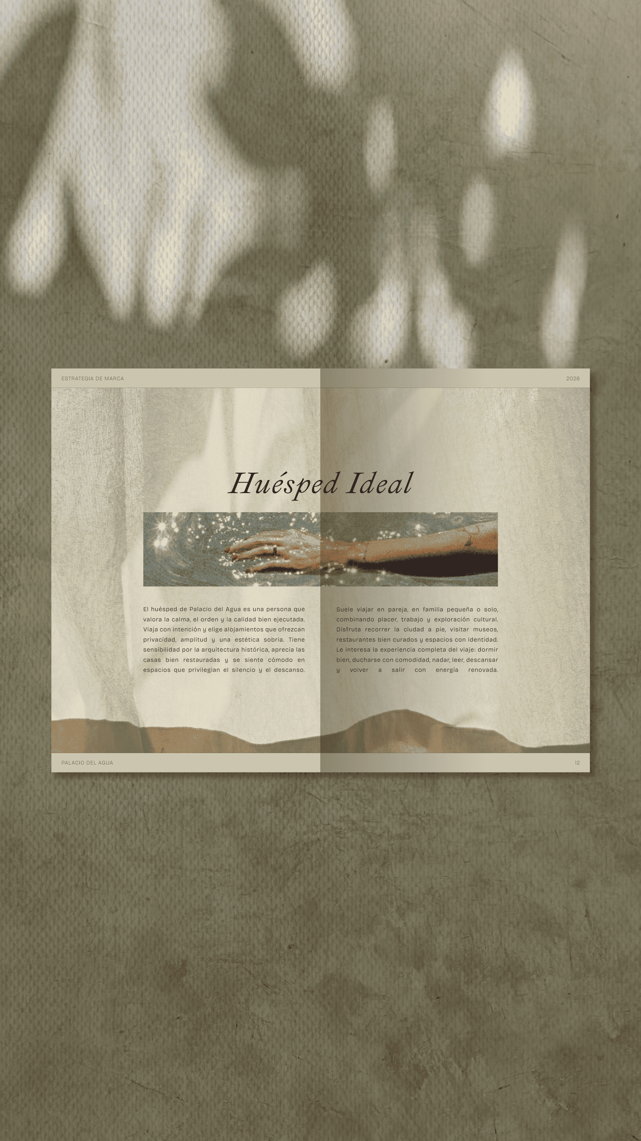 Open book with swimming pool image, promoting relaxation and hospitality at Butiq World.